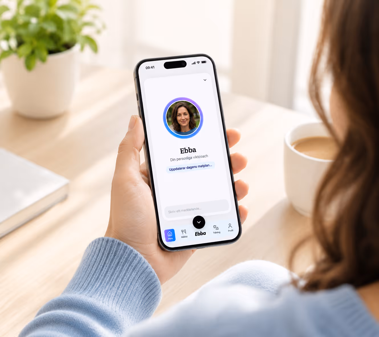 Ebba-appen på en iPhone – hjälp med viktnedgång från din personliga hälsocoach